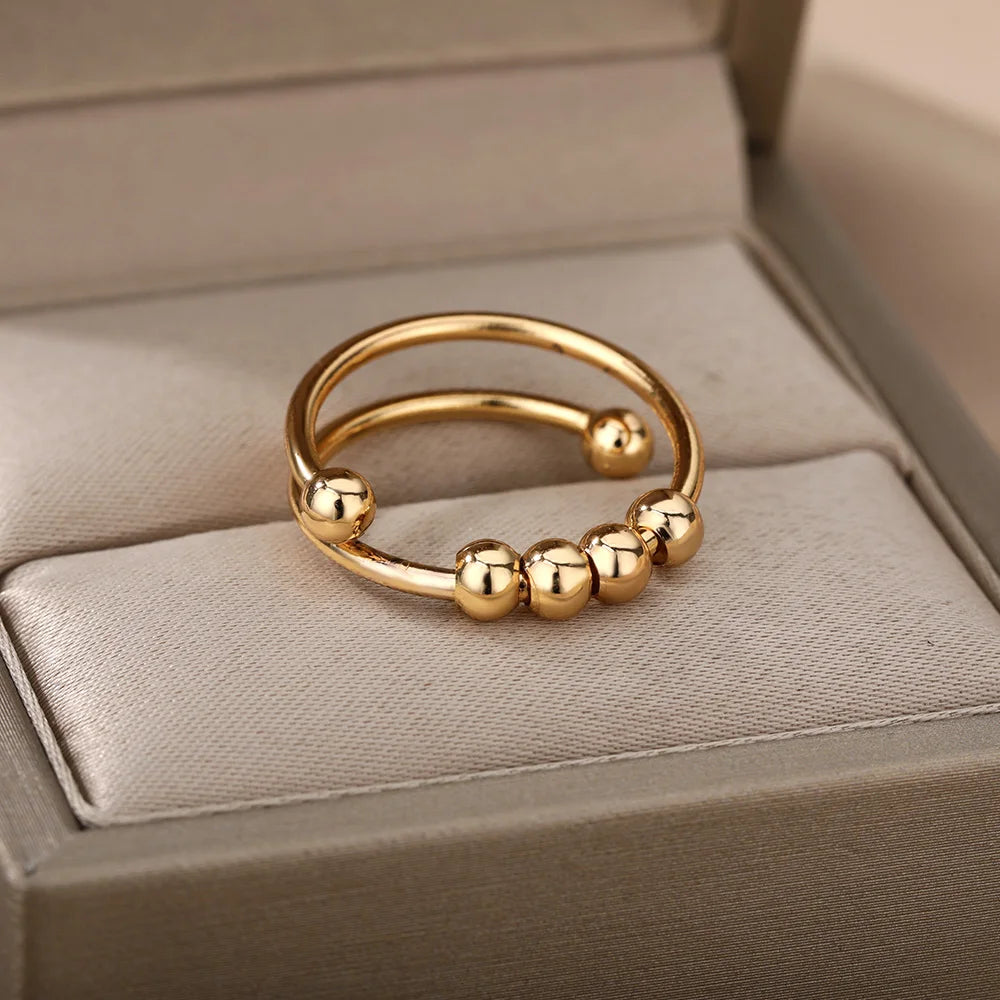 Open and Adjustable Zircon Snake Ring
