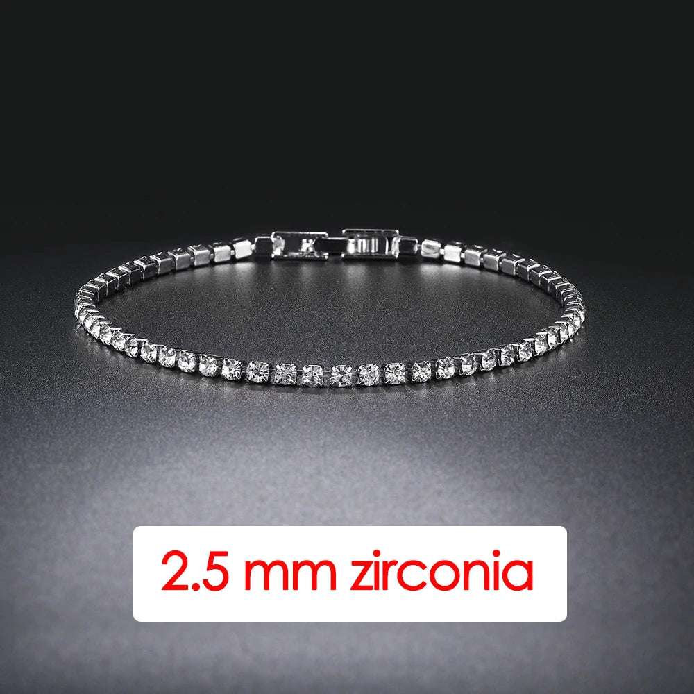 Hip Hop Iced Out Crystal Tennis Bracelet