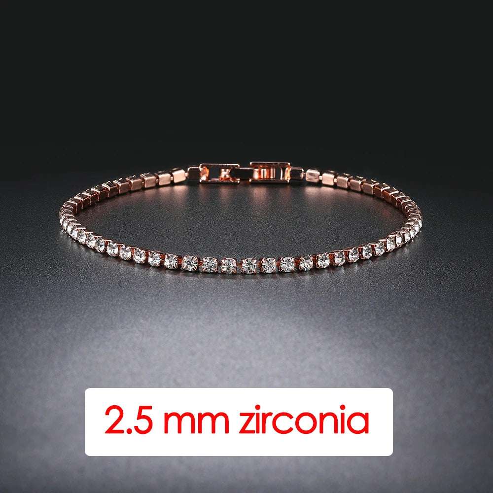 Hip Hop Iced Out Crystal Tennis Bracelet
