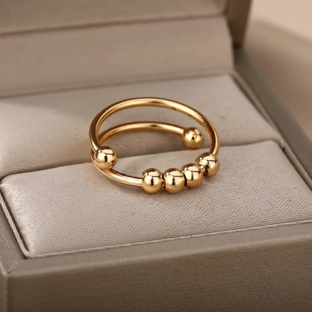 Open and Adjustable Zircon Snake Ring